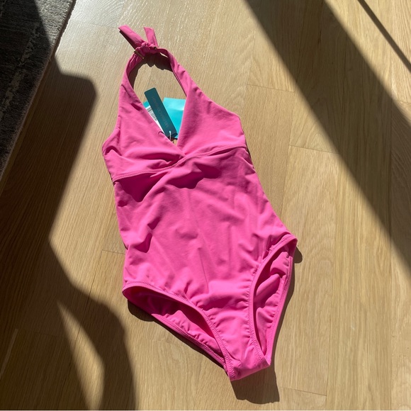 NWT MELISSA ODABASH RIMINI HOT PINK SWIMSUIT ONE PIECE SZ 2 - Picture 2 of 9